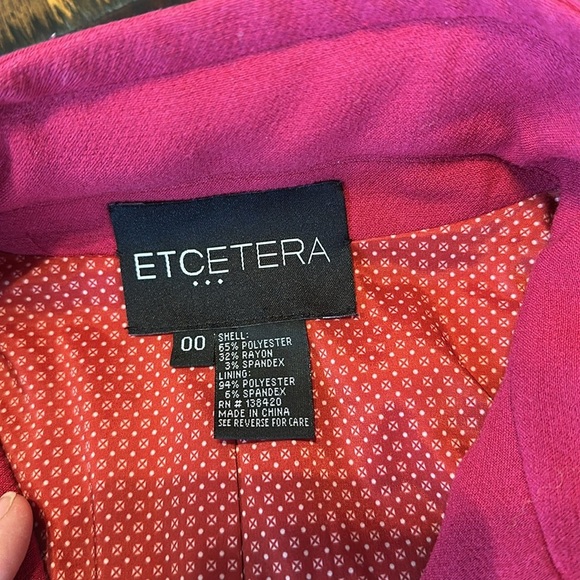 Etcetera pink jacket size00 - Picture 2 of 6